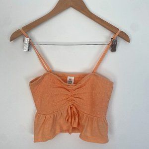 Me To We Orange Crop Top (Size s)